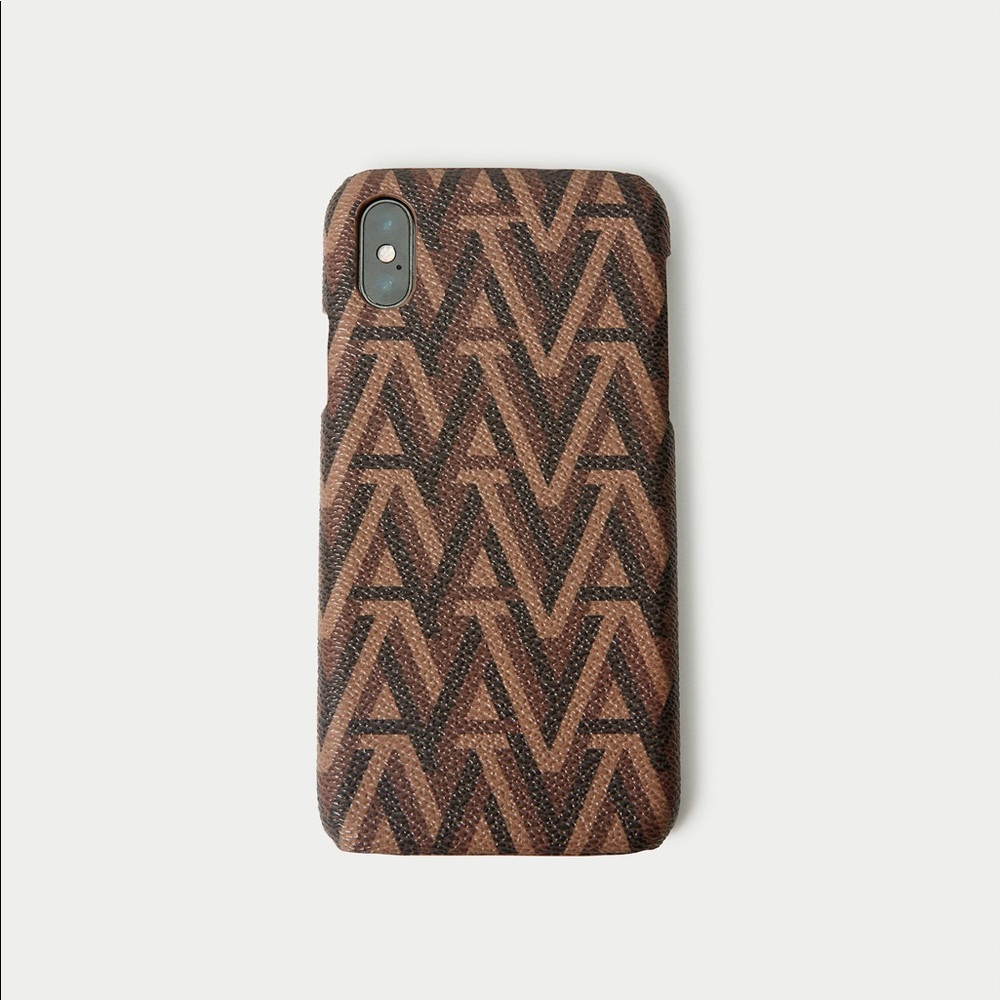 ARITZIA BROWN MONOGRAM CASE FOR IPHONE